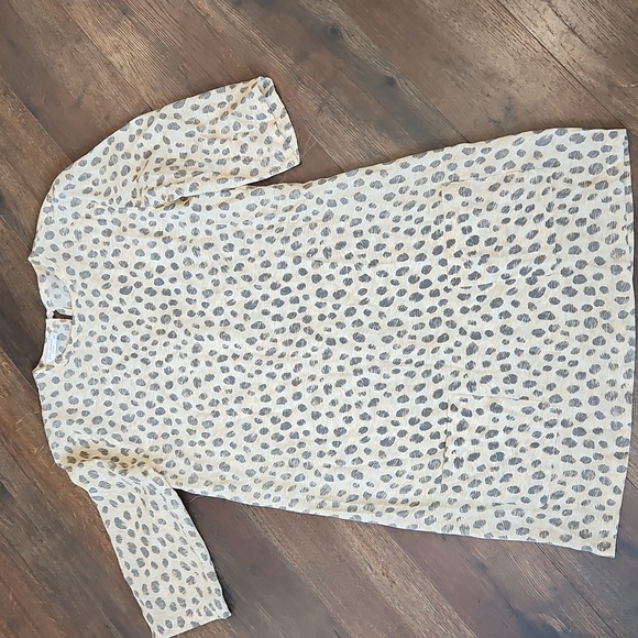 Equipment Aubrey Leopard Print 100% Silk Shift Dress Sz Small - Picture 2 of 9